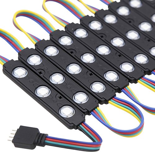 LED Window Lights - Waterproof 12V RGB Decorative Modules for Business Store Advertising | 100FT (10 Packs)