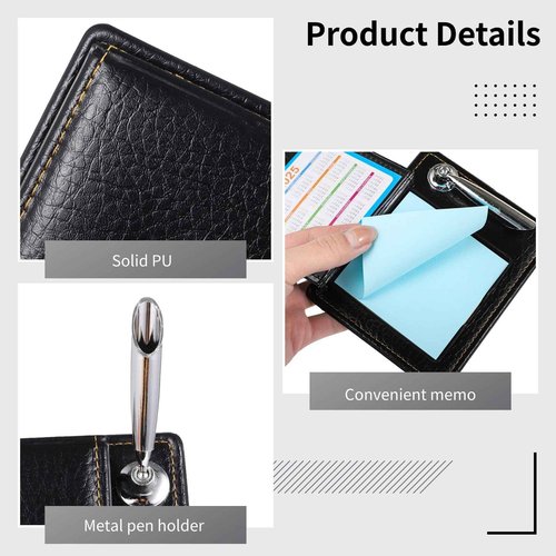 20 PCS Appreciation Gifts Sticky Note Holder, Thank You Gifts Sticky Notes Pen Holder with PU Leather Box, Memo Holder Gifts for Coworker Employees Teacher Nurse（2025-2026）