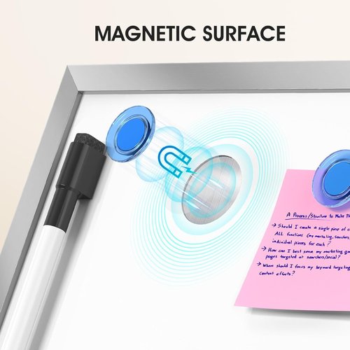 MaxGear Dry Erase Board - Double-Sided Magnetic 16" x 12" Desktop Whiteboard for Home & Office | Ideal for Planning and To-Do Lists