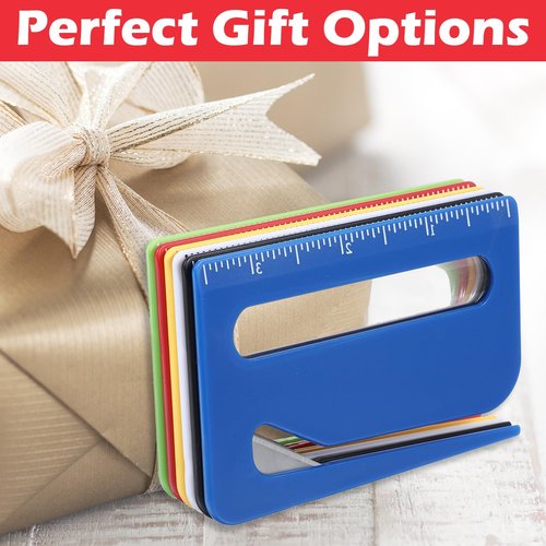 6 PCS Mail Opener Tool Envelope Opener Slitter Wrapping Paper Cutter Envelope Cutter Openers with Concealed Blade Package Openers Tool with Scale for Women Men Worker Students Home Office Postal