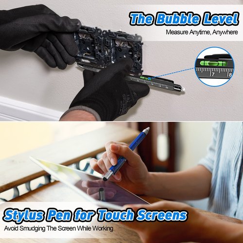 ZOOI Gifts for Men, 9-1 Multitool Pen, Gift for Men who Have Everything, Mens Dad Gifts for Dad Him,Grandpa, Husband, Cool Gadgets Tools, Mens Stocking Stuffers