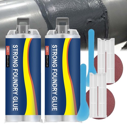 Enhanced Casting Glue,Strong Foundry Glue,Strong Foundry for Metal,Enhanced Casting 𝐆𝐥𝐮𝐞 Plastic Repair,Metal Repair 𝐆𝐥𝐮𝐞 for Repairing All Surfaces (2PCS)
