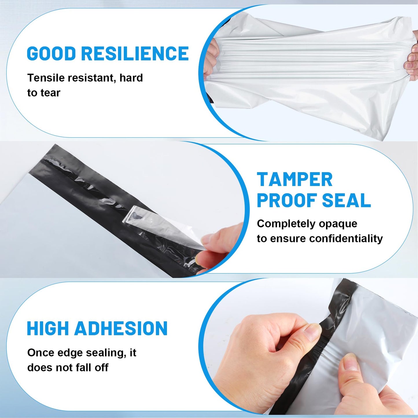 LINSIRON Poly Mailers Shipping Bags 10x13 inch 600 Pack Packaging Clothes Polymailers Envelopes Mailing Mailer Package Polymailer Small Business Supplies Clothing Bag Polybags Packing White