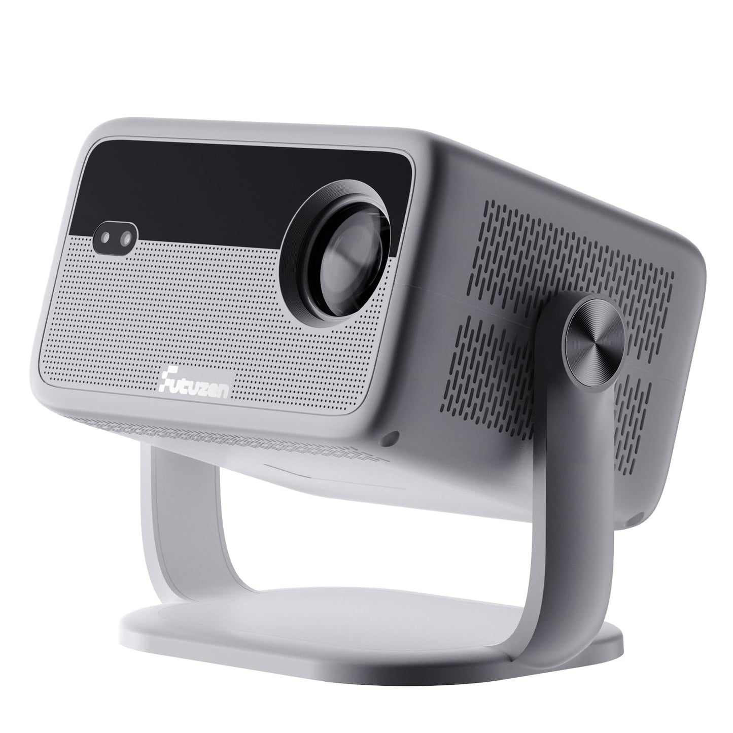 Smart Android Projector with 4K 8K Support, 600 ANSI, 360° Rotatable Mini Projector with Wifi6 and Bluetooth5.2, Auto Keystone & Electric Focus 1080P Portable Movie Phone Proyector for Home Outdoor