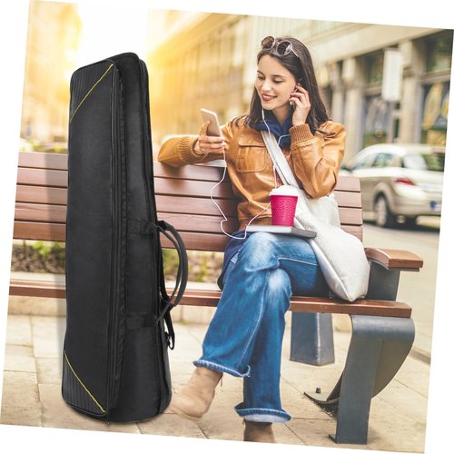 Toddmomy Trombone Gig Bag Backpack Music Carrying Bag Oxford Cloth Cotton Dedicated Trombone Case