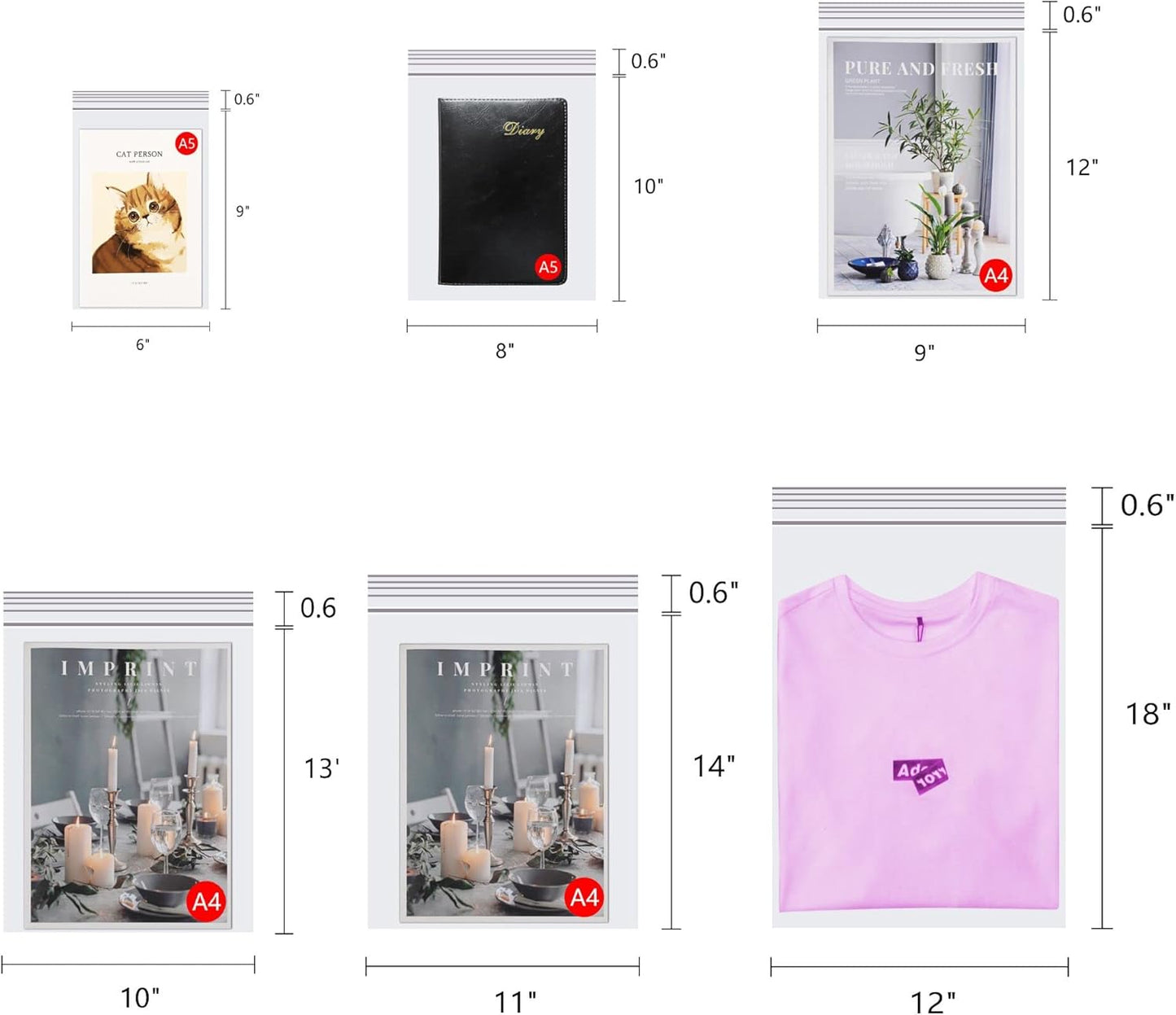 Small Zip Bags - 1.5 x 2 Inch | 100pcs Clear Resealable Zipper Baggies for Jewelry & Gifts
