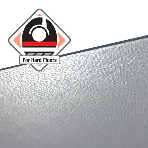 Floortex Cleartex Enhanced Polymer Rectangular Chair Mat with Anti-Slip Backing for Hard Floors - 36" x 48"