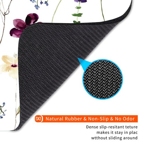 Armanza Square Mouse Pad Beautiful Flowers Plants, Personalized Premium-Textured Custom Mouse Mat Design, Washable Mousepad Cloth, Non-Slip Rubber Base Computer Mouse Pads for Wireless Mouse