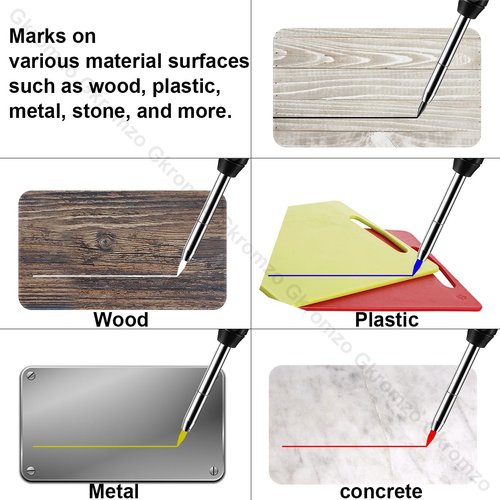 200 Pack 2.8mm Mechanical Pencil Leads for Woodworking, Engineering Drafting & Metal Punching - Durable Deep Hole Marking, Precision Line Drawing - Professional Grade Color Automatic Pencil Refills