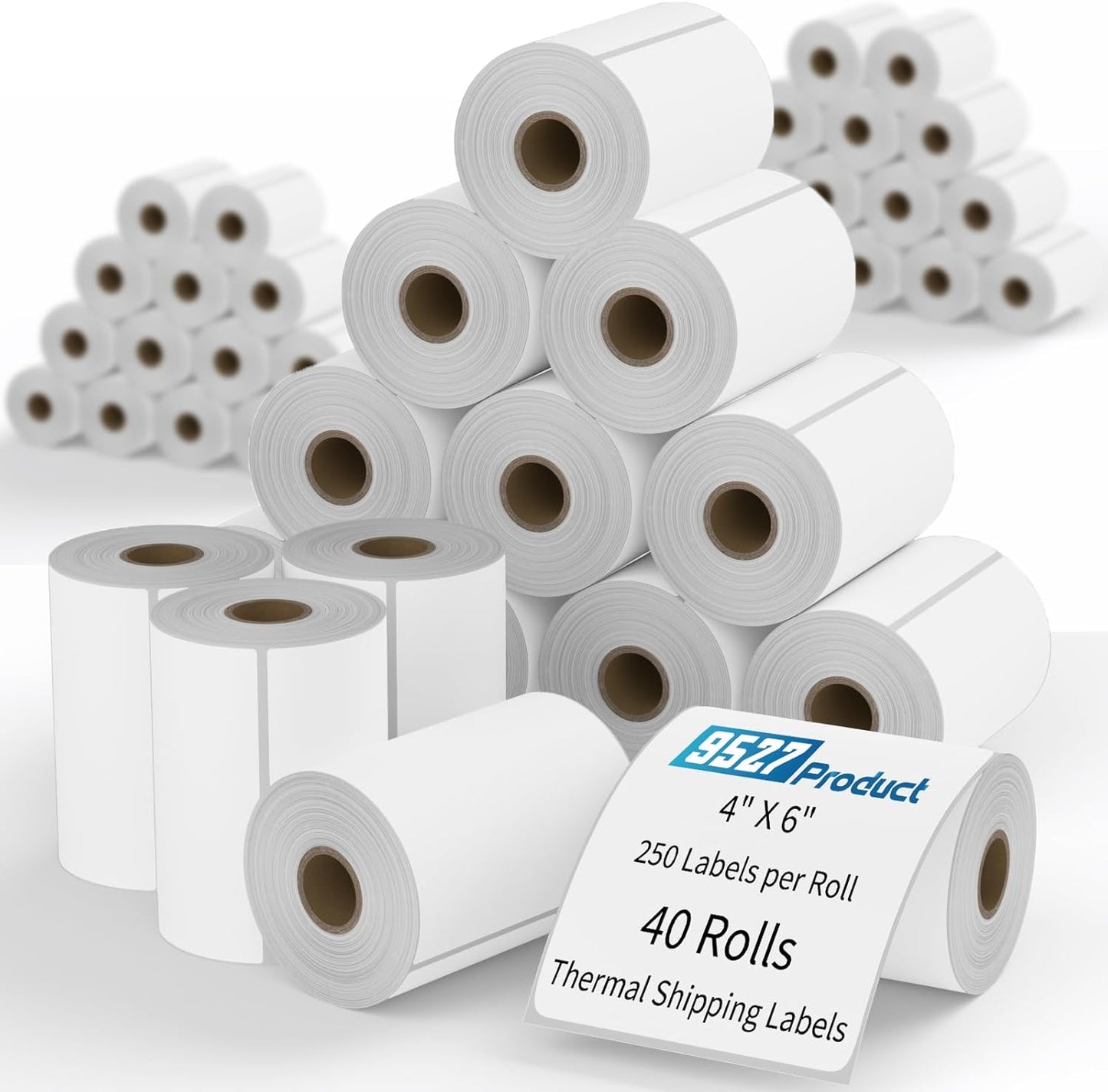 Zebra 4x6 Direct Thermal Shipping Labels - 250 Labels per Roll | 40 Rolls Total 10,000 Labels