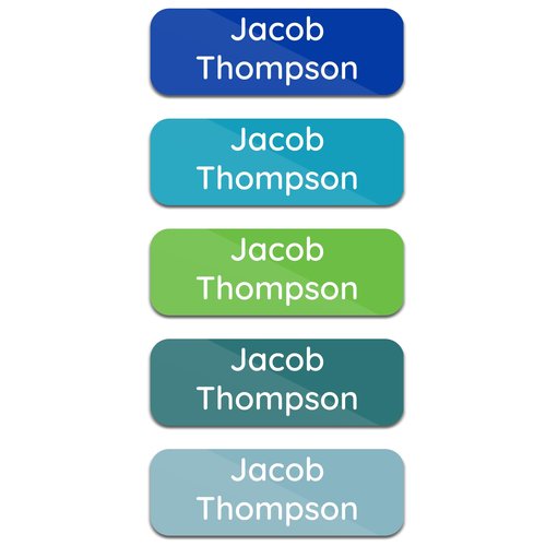 Personalized Daycare Name Labels for Kids (120 Labels) Custom Label for Clothing Tag - Waterproof Name Stickers for Clothing Tags, Bottles, Backpacks and School Supplies (Mystic)