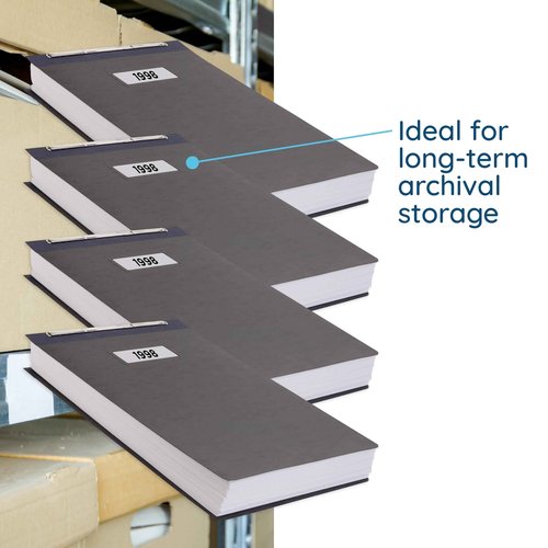 Blue Summit 10 Pressboard Report Covers with Fasteners, 11x17 Folder for Blueprints, 11 x 17 File Folder Tabloid Size Press Board Report Cover, 3” Capacity, 10 Pack, Black