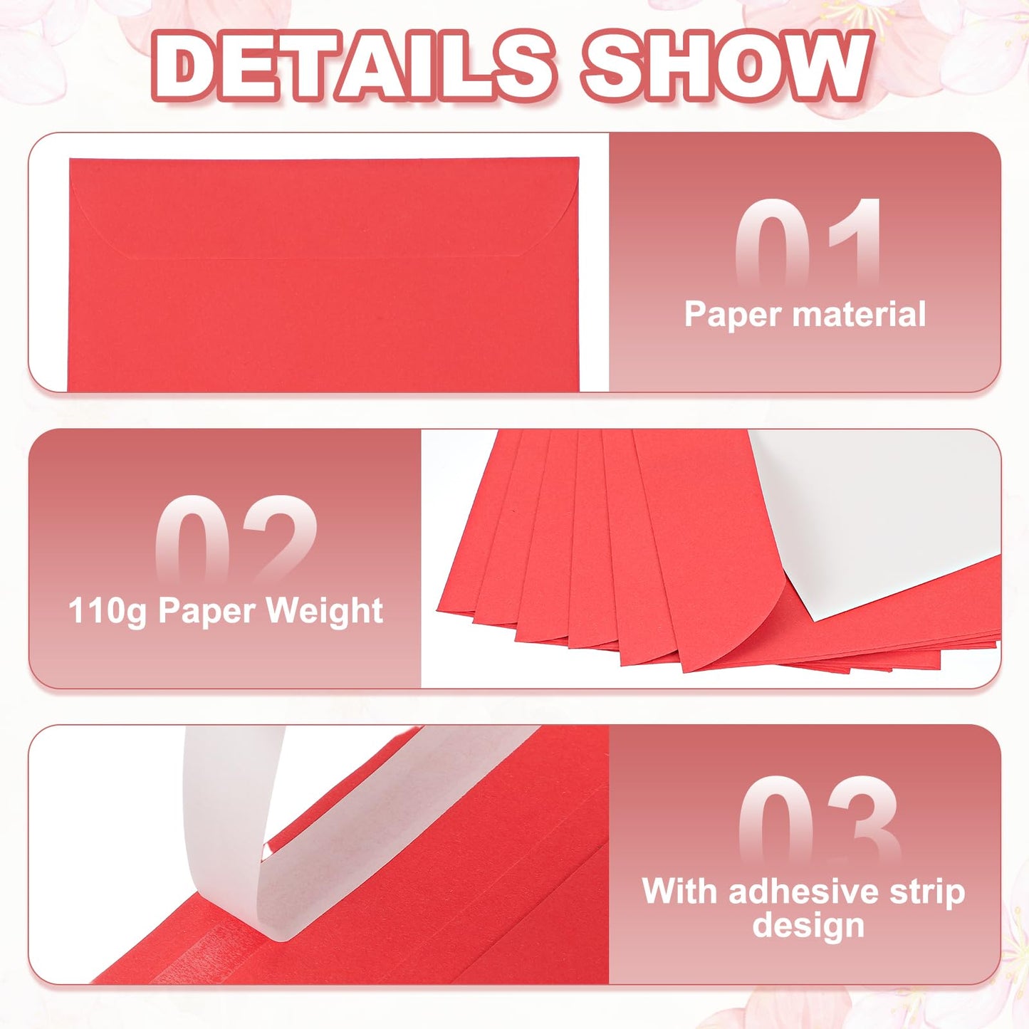 PATIKIL 7.5x5.5 Inch Invitation Envelopes, 50 Pcs Self-Seal for Invitations A7 Self Seal for Weddings Thank You Card Photos Postcards Birthday Greeting Cards Mailing, White