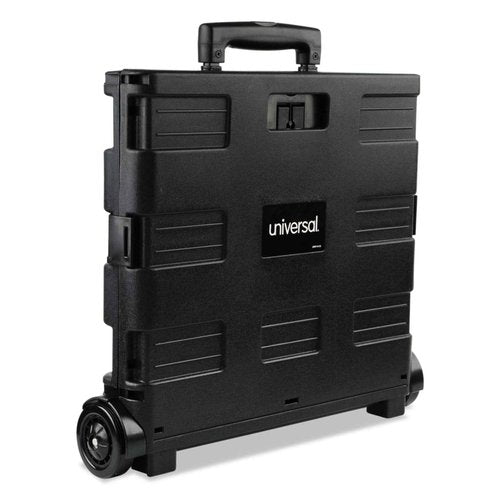 Universal Collapsible Mobile Storage Crate, 18 1/4"x15"x18 1/4" to 39 3/8", Black (14110)