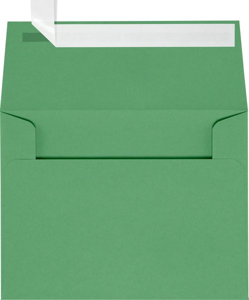 LUXPaper A2 Invitation Envelopes | Peel & Press | 4 3/8" x 5 3/4" | Holiday Green | 60lb. Text | 250 Qty