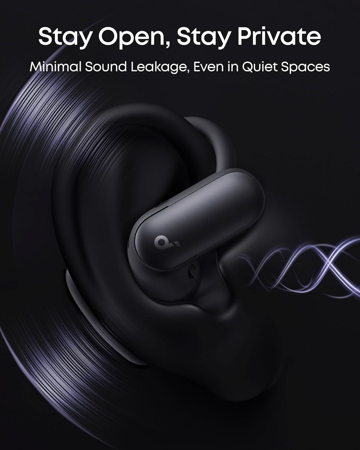 Soundcore AeroFit 2 Pro by Anker - Hi-Res Open Ear Headphones with Active Noise Cancellation | 34H Battery Life, IP55, Wireless Bluetooth