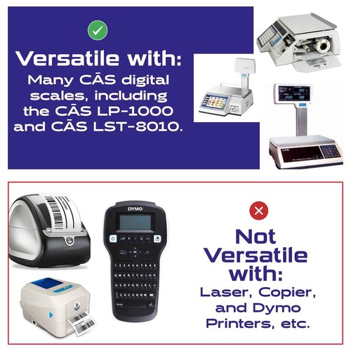 CEPRICO - CĀS 8010 Scale Labels | 12 Rolls for CĀS Scales | CĀS lst-8010 Printing Scale Label | Quality for CĀS Digital Scale | UPC | CĀS lp 1000 | 58 x 40 mm | 700 Labels for Scales | Try It