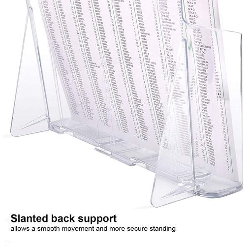 Bundle Set 2, Ktrio Acrylic Clear Brochure Holder 8.5 x 11 inches 2 Pack, Acrylic Mail Holder Clear Mail Organizer Countertop 6 x 2.5 x 4 Inches 1 Pack for Home Office School