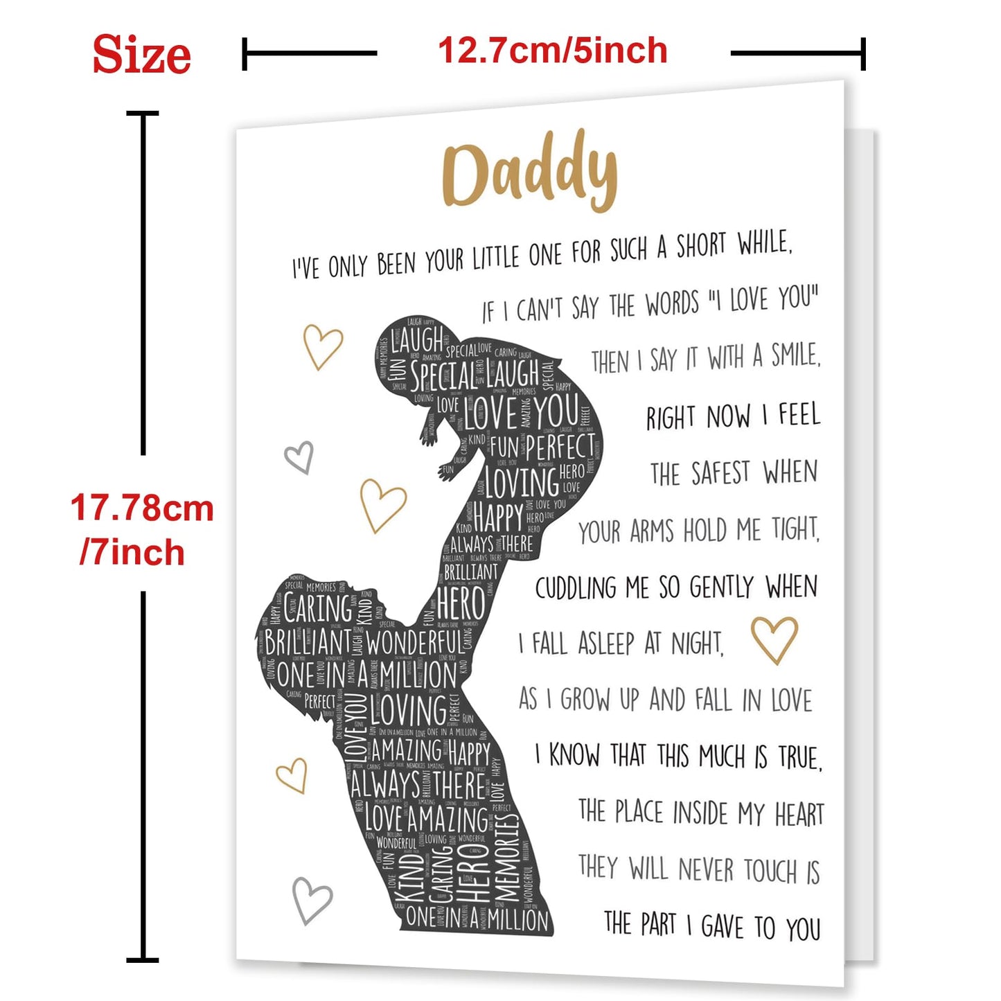 gerdiny First Fathers Day Card Gifts for New Dad, 1st Fathers Day Card, Happy 1st Father's Day Cards Gift from Baby Boy Girl, Father's Day Card Gift for First Time Dad To Be, New Dad Gifts for Men