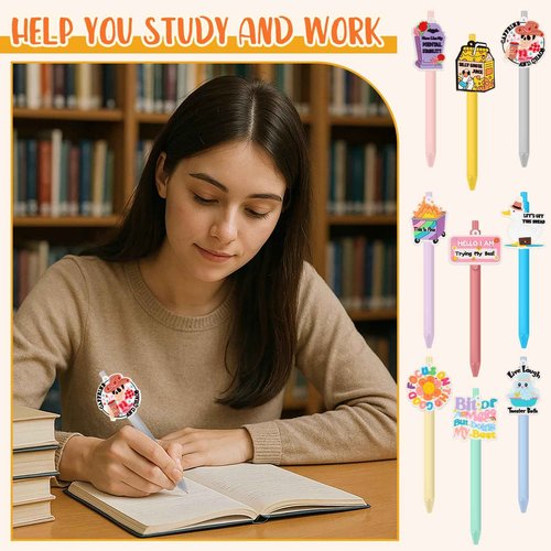 ReliThick 36 Pcs Dumpster Fire Pen Bulk Funny Pens for Work Office Appreciation Gift for Thank You Colleagues, Employees, Coworker, Teachers, Nurse Desk Accessories(Funny)