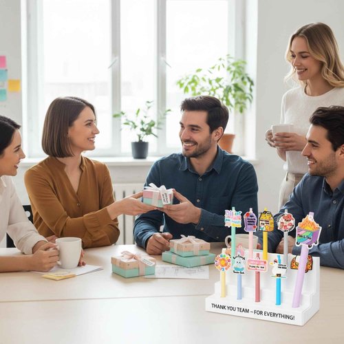 ReliThick 36 Pcs Dumpster Fire Pen Bulk Funny Pens for Work Office Appreciation Gift for Thank You Colleagues, Employees, Coworker, Teachers, Nurse Desk Accessories(Funny)