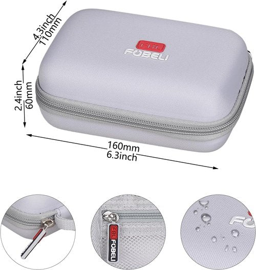 FBLFOBELI Hard Case for Label Maker | Durable Protection with Mesh Pocket - Gray