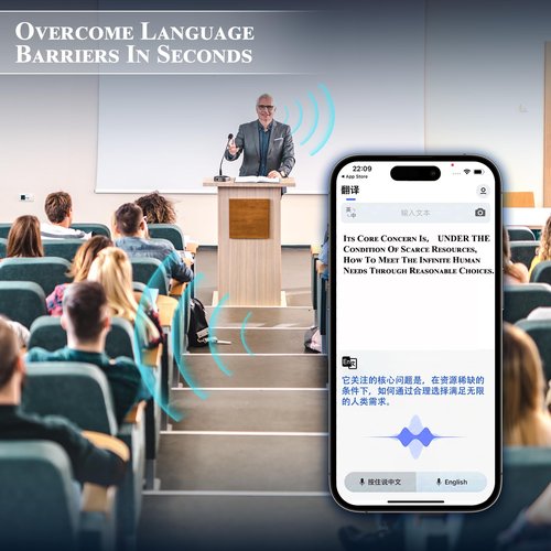 SRICH AI Language Translator Earbuds, OWS Real-Time 3-in-1 Translation Earbuds 144 Languages & Accents, Wireless Headphones fit iOS & Android, Translation Device for Travel Business Learning, Beige