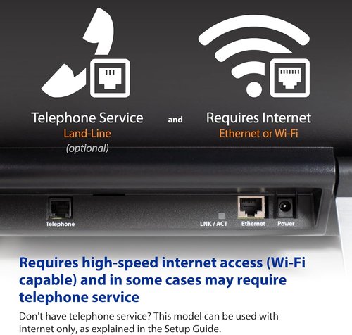 Hamilton CapTel 2400iSPNBT Captioned Telephone - Amplified Volume Control, Large Touch Screen, Wi-Fi Enabled