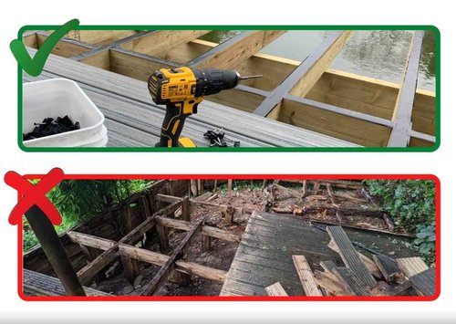 Walther Strong Deck Tape Pro. 50mm x 50m Superior Non-Butyl Joist Tape. Long Lasting Protection Flashing Tape Ideal for Wood Decks Beams Roof, Outdoor Construction use. Weather-Resistant & Waterproof