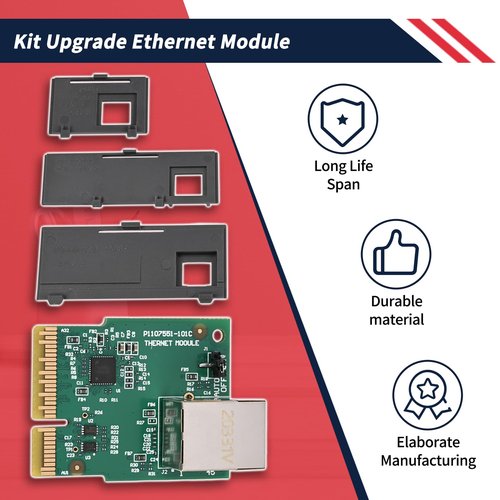 Promrmr P1112640-015 Kit Upgrade Ethernet Module Fit for Zebra ZD421 ZD421d ZD421t ZD411 Thermal Printer 203dpi 300dpi Ethernet Wired Connection Module