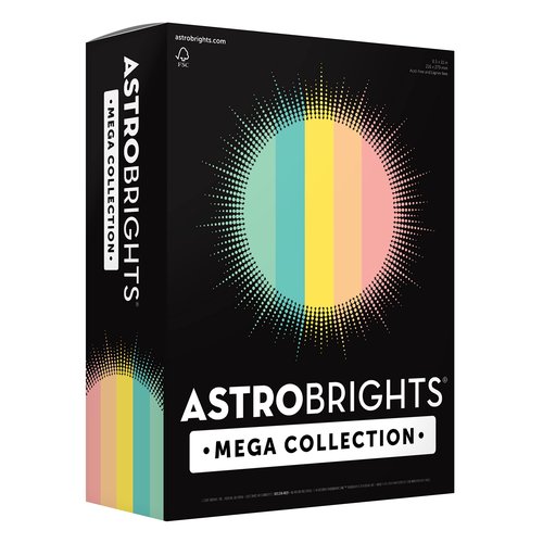 Astrobrights Mega Collection: Colored Cardstock - 10,000 Sheets, Classic