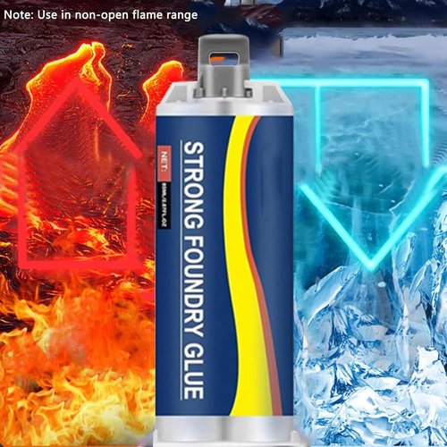 Strong Foundry Glue, High Temperature Resistant Casting Repair, Metal Repair Glue, Premium Liquid Welding Filler for Metal Defects and Repairs