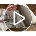 MINHAO 12in x 150ft Honeycomb Packing Paper Brown Perforated Eco-Friendly Moving Supplies