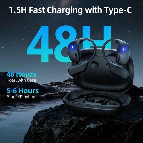 Newmine Ai Translation Earbuds Real Time, 3-in-1 Translator Earbuds with 144 Languages/4 Translation Modes,Translatior Headphones,48H Audifonos Traductores Inglés Español for Travel Learning