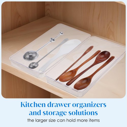 DIVINA VITAE 10Pcs Plastic Storage Drawers 6" x 9" Clear Drawer Organizers Stackable Tray Organizer for Jewelry, Snacks, Office, Bathroom, Bedroom and Kitchen