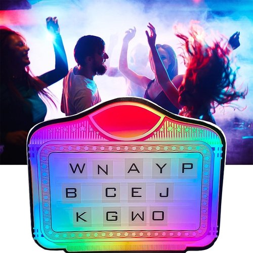 NOLLAM LED Club Bottle Presenter, Color Letter Billboard,Hand Holding Luminous LED Presenter,Happy Birthday,Changeable Letters VIP Service for Club Party Bar
