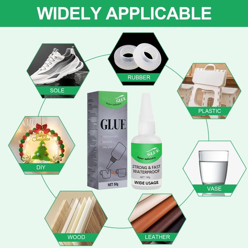 Welding High Strength Oily Glue, Multifunctional Universal Glue Super Glue Fast Repair, Instant Bonding, Strong Adhesion, Repairs for Metal, Plastic, Wood, Ceramics, Leather, Glass (2PCS)