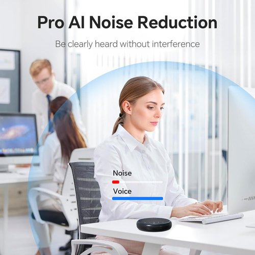 N Newline Conference Speaker - 360° Voice Pickup & AI Noise Reduction | USB & Bluetooth, 12H Call Time for Home Office & Meetings