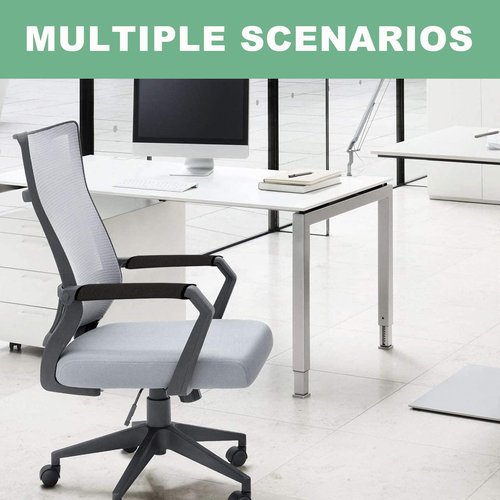 Ntomtuex Linen Office Chair Arm Covers Computer Chair Armrest Pads Covers Adjustable Desk Chair Arm Wheelchair Armrest Protector, Set of 2, Black