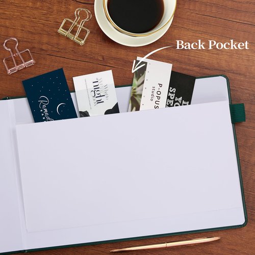 JUBTIC Notary Journal Log Book - Notary Public Journal of Notarial Acts - Notary Supplies with Privacy Guard– Horizontal, 378 Record Entries, 128 Numbered Pages, Hardcover, 10x7″ (Dark Green)