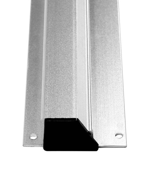 QWORK 48" Order Holder Slide Check Rack Rail, 2 Pack Big Desk Receipt Holder, Aluminium Display Rail Check Rack Receipt Ticket Bill Clip for Restaurant Office Hotel