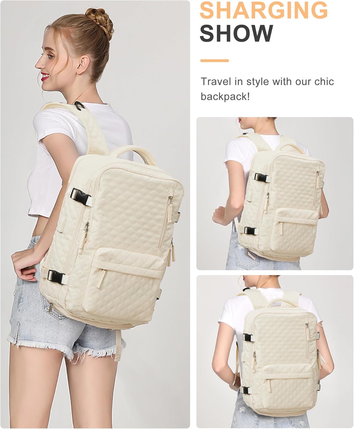 WONHOX Large Travel Backpack - Flight Approved Laptop Bag for Work & Business | Unisex Design