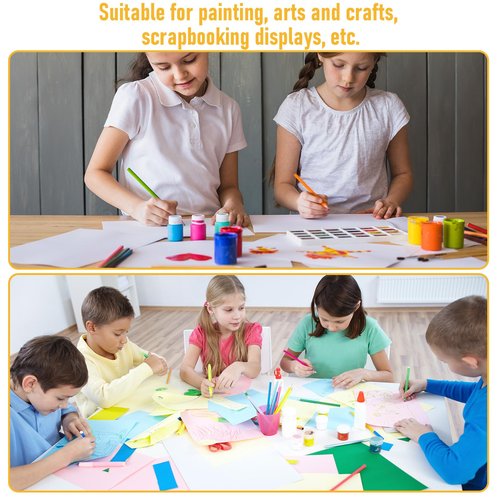 50 Pack White Poster Board Bulk, 10.4 x 15 Inches Thick White Poster Paper Heavyweight Card Paper for Projects, Art Displays, Presentations & Crafts - Premium BrightWhite Surface