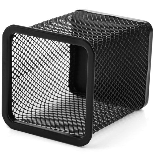 Nicunom 12 Pack Mesh Pen Holder for Desk, Wire Mesh Pencil Cup Holder Metal Pencil Holder Organizer for Office Home School Supplies, Black ﻿