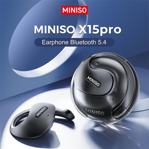 MINISO X15 Pro AI Real Time Translation Earbuds Wireless Bluetooth 5.4 OWS AI Headphones Support 148 Languages Translation Real Time Translator Earbuds Support Playing Music Phone Calls