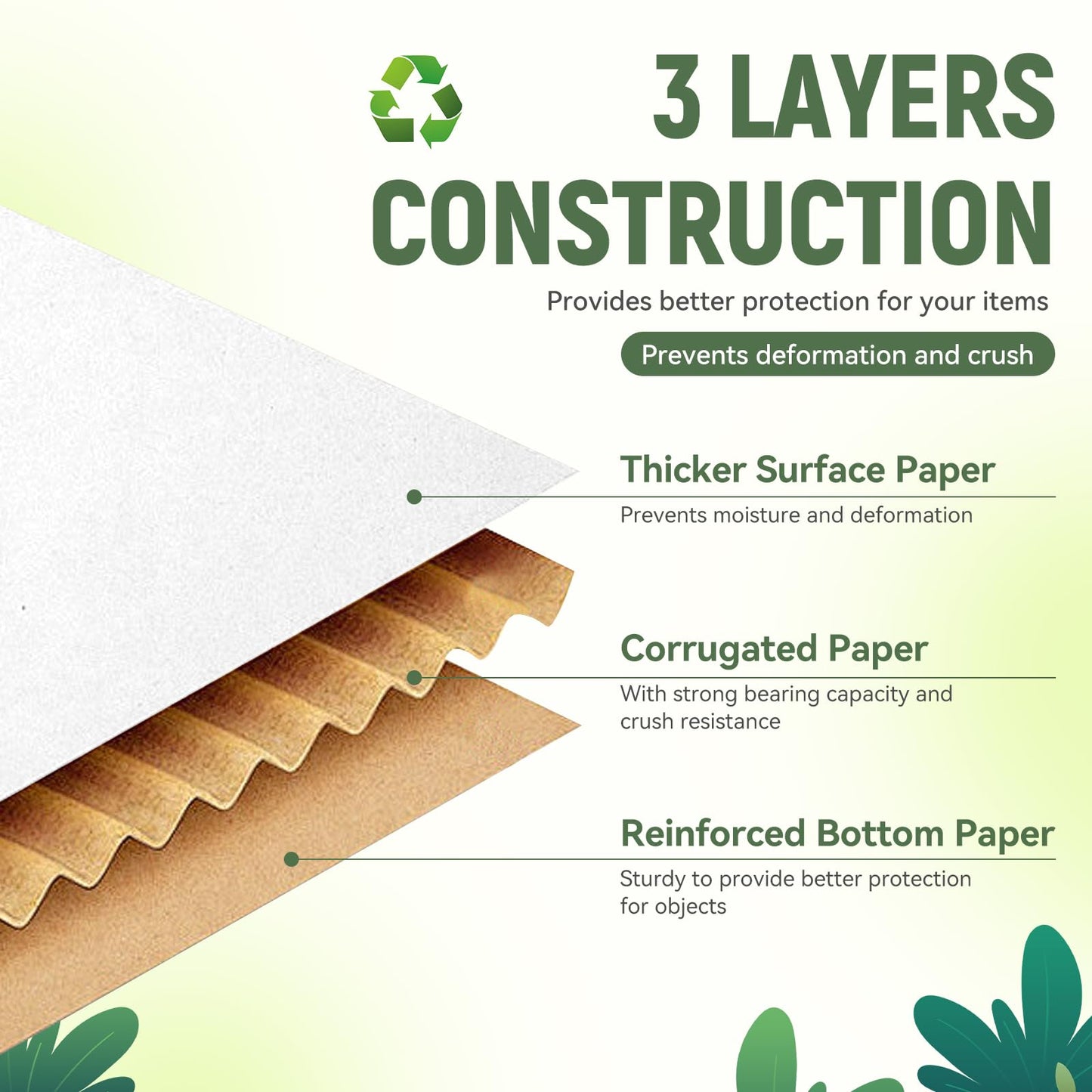 9"x6"x4" Shipping Boxes Set of 5, White Corrugated Cardboard Box Literature Mailer
