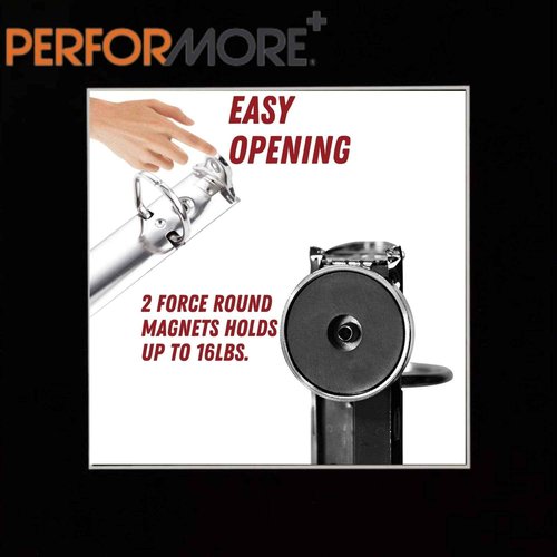 2 Ring Binder Mechanism, Magnetic Ring Binder 1 Inch, D Shaped Ring, for Hanging A5 Paper (Size 5.5 x 8.5 Inch, Half Letter), Pack of 10