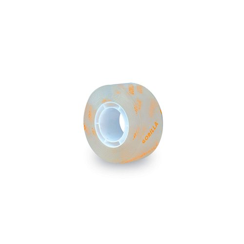 Gorilla Tough & Clear Double Sided Mounting Tape, 1" x 60", Clear, (Pack of 6)