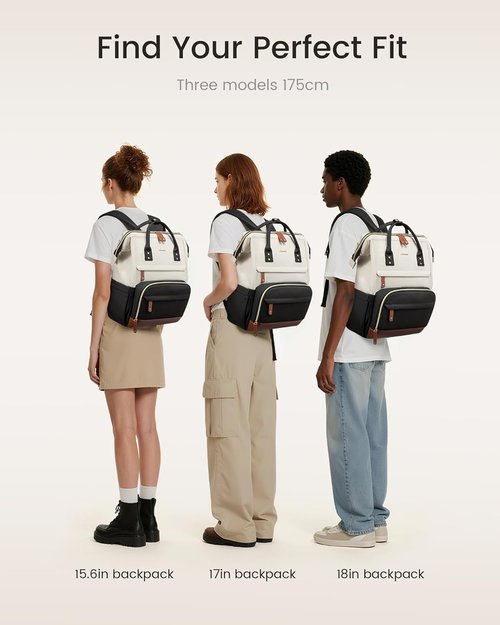 LOVEVOOK Laptop Backpack - 17 Inch Waterproof Business Purse with Large Capacity for Women | Ideal for School & Travel