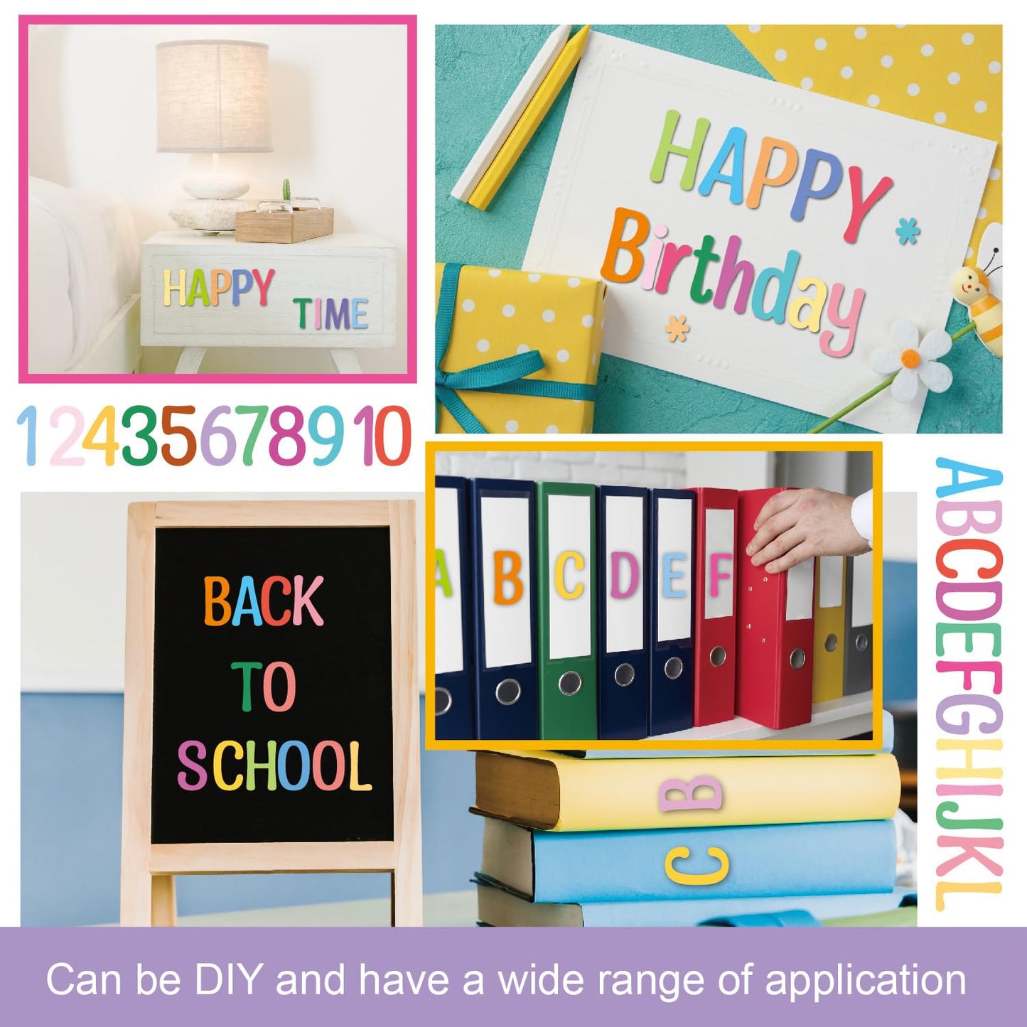 43 Colorful Sheets Science Fair Board Supplies Self Adhesive Presentation Science Subtitles Fair Project Titles Personalized Letter Sticker Supplies for Classroom Office